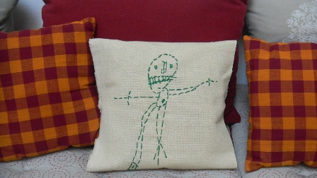 Coussin broderie